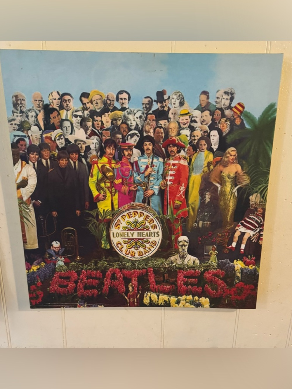 The Beatles Sgt. Pepper Colorful Pop Art Print - Blue, Red, Yellow